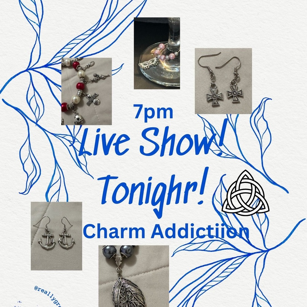 Silver and Red Charm Bracelet